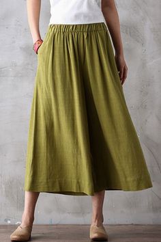 Fabric:                  Fabric has mo stretchSeason:                SummerPant Type:            Dress PantsPant Length:         LongColor:                    Green,White,Beige,BlackStyle:                     CasualMaterial:                Cotton and LinenFree Size:             Length: 79-83 cm, Waist:66-90 cm,Cuff:96 cm==========================================Please feel free to let me know if you have any other questions.Thanks Super Short Hair, Wide Leg Dress Pants, Family Shoot, Summer Pants, Type Of Pants, Pant Length, Cropped Trousers, Pair Of Pants, White Beige