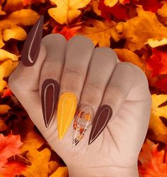 November Nails, Cute Nails For Fall, Classy Acrylic Nails, Fall Nail Art, Dipped Nails, Fall Nail