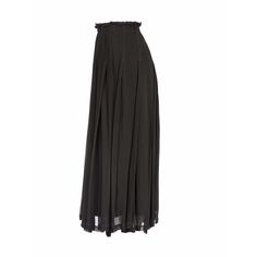 This CDG Pleated Maxi Skirt is a stylish and sophisticated addition to any wardrobe. Crafted from charcoal crepe with lavender contrast stitching and inner lining, this skirt is sure to turn heads. The zip closure from COMME DES GARÇONS adds a touch of luxury. The item ID is CDG40004 and it is made from silk. This skirt is perfect for any occasion, from a day at the office to a night out on the town. It is sure to become a staple in your wardrobe. Shop the CDG Pleated Maxi Skirt today at Anastasia Boutique and add a touch of elegance to your look. Pleated Tiered Skirt For Evening, Elegant Ruffled Daywear Skirt, Elegant Ruffled Skirt For Daywear, Black Tiered Skirt With Pleated Waist, Evening Full Skirt With Elastic Waistband, Evening Full Skirt Bottoms With Elastic Waistband, Elegant Black Daywear Bottoms, Elegant Black Bottoms For Daywear, Formal Black Skirt With Elastic Waistband