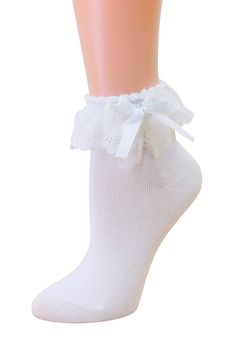 Cute Ruffle Socks, Sheer Socks Outfit, Coquette Socks, Socks With Ruffles, White Lace Socks, Y2k Socks, Lacy Socks, Cute Ankle Socks, Alexis Davis