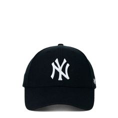 '47 New York Yankees MLB MVP Cap | DSW Canada New York Yankees Hat Outfit, Ny Cap, New York Yankee Hat, Yankees Hat, Raised Embroidery, Black Cap, Outfits With Hats, Gift Guides, Hook And Loop