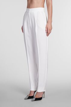 70% Acetate, 30% Viscose Formal White Wide Leg Pants With Pressed Crease, Elegant Wide Leg Bottoms For Semi-formal Occasions, Formal Silk Straight Leg Wide Pants, Silk Tapered Leg Bottoms For Evening, Elegant Wide Leg Pants With Pressed Crease, Formal Silk Wide Leg Pants With Pressed Crease, Elegant Straight Silk Pants, Elegant Silk Straight Pants, Silk Wide-leg Dress Pants For Formal Events