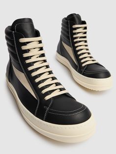 Find RICK OWENS High Vintage Sneakers on Editorialist. Leather upper. Front lace-up closure. Logo details. Rubber sole Designer High-top Sneakers With Contrast Sole, Cream Lace-up High-top Sneakers For Streetwear, Designer Lace-up Sneakers With Abzorb Midsole, Cream High-top Sneakers With Leather Sole, Cream High-top Lace-up Sneakers With Rubber Sole, Cream Lace-up High-top Sneakers With Rubber Sole, Custom Cream Lace-up Sneakers With Rubber Sole, Designer Cream Lace-up Sneakers, Cream High-top Custom Sneakers With Rubber Sole