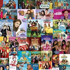 many different movies are shown together in this collage, including the one with the title'high school musical '