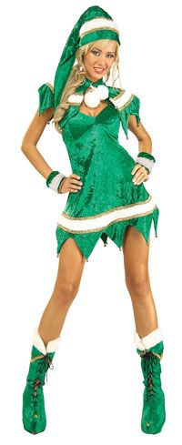 a woman in a green costume posing for the camera