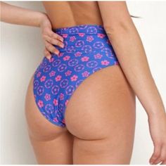 Beach Riot Revolve High Waisted Bikini Bottoms New With Tags! Size: Xs, S Pattern: Wavy Floral Beach Riot Highway Bottoms $98.00 - Fully Lined - High Waisted - Cheeky Bottom Material + Care: 80% Polyester 20% Lycra Hand Washable Made In The Usa All Items Are Bogo 50% Off! That Goes For All Items In Your Cart- For Every One Item, The Second Is 50% Off (Exclusions Only Apply To Individual Items Over $350, But 10% Off All Items $350 And Above)! Make An Offer! You May Apply The Bogo Deal Yourself! A Purple Swimwear For Sunbathing During Beach Season, Summer High Waist Swimwear For Beach Party, High Waist Beachy Tankini For Beach Party, High Waist Swimwear For Beach Party Vacation, Beachwear High-waist Swimwear For Beach, High-waist Swimwear For Beach Party Vacation, High Waist Beachwear For Beach, Purple Swimwear For Summer, Purple Tropical Swimwear For Poolside