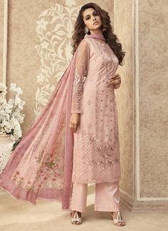 Zoya Grace Designer Light Pink Color Suit with Floral Dupatta semi stitched Luxury Pink Cotton Salwar Kameez, Luxury Pink Unstitched Suit For Eid, Luxury Semi-stitched Pink Churidar, Premium Semi-stitched Suit For Diwali, Luxury Pink Chanderi Lawn Suit, Luxury Pink Salwar Kameez For Transitional Season, Luxury Pink Semi-stitched Unstitched Suit, Luxury Pink Anarkali Lawn Suit, Luxury Pink Lawn Suit For Formal Occasions