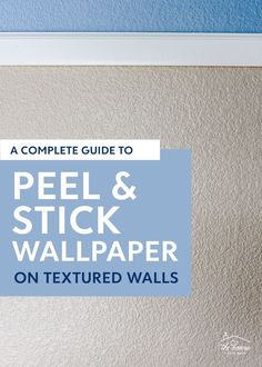 Love the wallpaper trend but you're stuck with textured walls and too scared to try it? I tried putting both regular AND peel and stick wallpaper on textured walls. Click through to see my results and what I recommend before trying it! Wallpaper On Textured Walls, Renter Friendly Wallpaper, Affordable Wallpaper, Wallpaper Textured, Normal Wallpaper, Wallpaper Companies, Nursery Closet