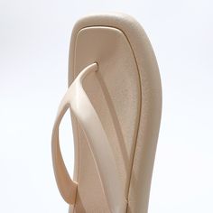 The Square Toe Flip Flops are the modern flip flop of the year. These chic shoes are perfect for the summer months to bring to the beach, pool, or to walk around town in. They are flexible and comfortable, an amazing pair to go with your outfits. FEATURES: Style Open Toe Season Spring/Summer Sole Flat Vamp material EVA COMFORTABLE MATERIAL: The Square Toe Flip Flops are made of high-density material. These are light, soft, breathable, and waterproof, and their excellent flexibility and durabilit Summer Vacation Non-slip Jelly Sandals, Trendy Solid Color Beach Flip Flops, White Eva Slippers For The Beach, Summer Cushioned Flip Flops With Single Toe Strap, Summer Cushioned Single Toe Strap Flip Flops, Beige Flat Flip Flops For Beach Season, Cushioned Single Toe Strap Flip Flops For Summer, Comfortable Flat Jelly Sandals For Beach, Non-slip Summer Jelly Sandals For Vacation