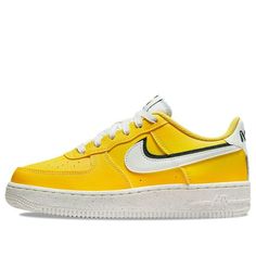 (GS) Nike Air Force 1 LV8 '82 - Tour Yellow' DQ0359-700 (AF1/SNKR/Skate/Casual/Low Top/Recyclable Materials) Yellow Custom Sporty Sneakers For Skateboarding, Sporty Yellow Custom Sneakers For Skateboarding, Nike Sporty Sneakers For School, Yellow Urban Skate Shoes For Sports, Yellow Sporty Skate Shoes With Gum Sole, Yellow Skate Shoes For Sports, Nike Air Force 1 Skateboarding Shoes With Round Toe, Nike Air Force 1 High-top For Sports, Nike Yellow Sporty Skate Shoes