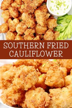 fried cauliflower is an easy and delicious side dish