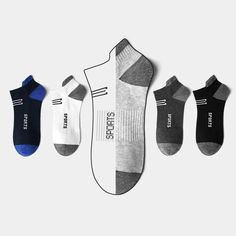 5 Pairs Men's Sports Color Contract Cotton Sweat Absorbing Breathable Socks | eBay Insulated Work Boots, Mens Socks Fashion, Mens Sports Socks, Socks Design, Spring 2025, Mens Thermals, Socks Men, Sock Packs, Men's Shoe