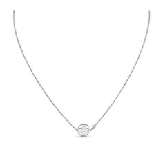 LOUIS VUITTON® - Idylle Blossom Pendant, White Gold And Diamond - Silver Louis Vuitton Necklace, Louis Vuitton Travel, Louis Vuitton Store, Oval Diamond Engagement, Louis Vuitton Jewelry, Stylish Glasses, Minimal Jewelry, Latest Jewellery, White Gold Jewelry