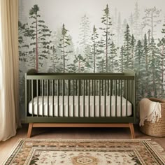 Add a touch of wilderness to any wall with this Woodland Pines Mural. This breathtaking wallpaper features a foggy pine tree forest scene in subtle greens, gray, and white tones, adding an ethereal and calming atmosphere. Preferred by gender neutral and boy themed nurseries, this beautiful wallpaper can be adapted for any space. HOW TO ORDER Order overall Width and Height of your space, even when you have doors or windows. It will be divided into even panels for installation. Murals are custom m Shiplap Wallpaper Nursery, Woodland Forest Wallpaper, Cabin Peel And Stick Wallpaper, Forest Green Shiplap Wall, Green Nursery Mural, Nature Peel And Stick Wallpaper, Woodland Nursery Accent Wall, Forest Nursery Wallpaper, Woodland Theme Nursery Gender Neutral