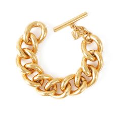 gold plated ben-amun bracelet with toggle closure and large links Classic Gold-tone Bracelets With Toggle Clasp, Elegant Gold-tone Bracelet With Toggle Clasp, Classic Gold Bracelet With Clasp, Classic Gold Bracelets With Clasp, Gold Brass Bracelets With Toggle Clasp, Yellow Gold-plated Bracelet With Toggle Clasp, Yellow Gold Bracelet With Toggle Clasp, Yellow Gold Plated Bracelet With Toggle Clasp, Classic Gold-tone Chain Bracelet With Gold Clasp