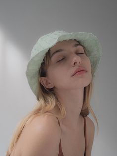 Details-Button detail-Bucket het-Raw edge-Frindge detailMeasurement-Circumference 22-22.8-Depth 4.7Composition&Care-100% cotton-Dry cleaningDesigner- Made in Korea- by poesiedame- Style#:300902995 Green Wide Brim Fedora For Spring, Green Fedora With Curved Brim For Spring, Green Short Brim Fedora For Spring, Green Summer Visor Bucket Hat, Green Curved Brim Straw Hat For Spring, Green Straw Hat With Curved Brim For Spring, Spring Fitted Green Fedora, Green Visor Bucket Hat For Summer, Casual Green Fedora For Spring