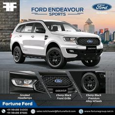 an advertisement for the ford endeavour sports suv