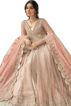 Eid Wedding Gown With Traditional Drape, Traditional Drape Wedding Gown For Eid, Traditional Floor-length Wedding Dress With Dupatta, Semi-stitched Embellished Sharara For Wedding, Bollywood Style Semi-stitched Festive Wedding Dress, Bollywood Style Semi-stitched Floor-length Wedding Dress, Raw Silk Floor-length Salwar Kameez For Wedding, Floor-length Raw Silk Salwar Kameez For Wedding, Wedding Floor-length Raw Silk Salwar Kameez