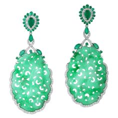 Jadeite Jewelry, Antique Jade, Carved Jade, Jade Earrings, Gold Diamond Earrings, Jade Carving, Jade Jewelry, Editing Service, Metal Clay