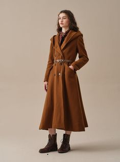 Timeless Long Coat For Winter, Timeless Long Wool Coat For Winter, Timeless Long Winter Coat, Timeless Winter Outerwear With Pockets, Timeless Single Breasted Winter Outerwear, Timeless Long Sleeve Wool Coat For Winter, Timeless Long-sleeve Wool Coat For Winter, Timeless Long Sleeve Pea Coat For Winter, Winter Wool Long Coat