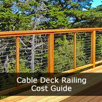 Our Cable Deck Railing guide provides a break down of the costs for the deck brands and styles of Cable Deck Railing available for your deck