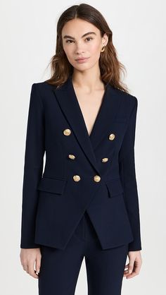 Veronica Beard Miller Dickey Jacket | Shopbop Beard Suit, Sharp Shoulders, Veronica Beard Blazer, Beard Colour, Smart Casual Women, Crop Blazer, Jean Jacket Women, Wardrobe Edit, Workwear Fashion