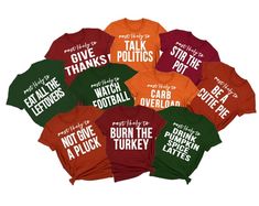 Family Thanksgiving Shirts Most Likely to Thanksgiving Funny - Etsy Stuff It Thanksgiving Shirt, Funny Thanksgiving Tee Shirts, Thanksgiving Shirts For Mom And Dad, Thanksgiving Tshirt Iron Ons, Thanksgiving Tshirts For Men, Funny Thanksgiving Shirts Shirts By Sarah, Cute Thanksgiving Shirts Jane, Thanksgiving Tee Shirts Shirts By Sarah, Family Thanksgiving 2022 Shirt