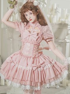 Women's Cross Cosplay Lolita Ballet Dress
Features：

 	Product ID:DS0481
 	Material:Polyester
 	Season:Spring,Summer,Autumn,Winter
 	Color:Pink

Size Chat： Style Types, Op Dress, Bow Tie Dress, Dress Women Elegant, Ballet Dress, Butterfly Dress, Pink Style, Sweet Lolita, Cosplay Dress