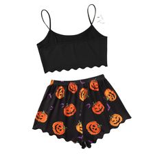 The Halloween Pumpkin Short Pajama Set ﻿is great for those looking for comfort and fashion in this spooky season. This gorgeous set looks amazing and is great for all seasons. This set contains high-quality fabrics to ensure your pieces last forever. This loungewear available at Comfy Pajama is all you need to relax at home. They are soft and easy to touch which projects versatility and effortless grace in every step you take. Made to make you feel good, each of our nightwear expresses our love Black Cotton Sleepwear For Fall, Casual Black Sets For Night, Casual Black Sleepwear For Halloween, Black Cotton Pajama Party Sets, Black Sets For Fall Loungewear, Black Loungewear Sets For Fall, Casual Cotton Halloween Sets, Casual Cotton Sets For Halloween, Casual Halloween Orange Sleepwear