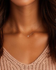 Floating Diamond Statement Necklace Fine Jewelry Necklaces, Necklaces For Women Gold, Diamond Necklace Dainty, Dainty Gold Necklace Layered, Grad Necklace, Grad Jewelry, Danty Necklace, Tiny Diamond Necklace, Gorjana Necklace