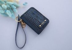 Women's leather wallet keychain made of genuine leather handmade. Leather Coin Purse With Key Clip As Gift, Leather Coin Purse With Key Clip For Gift, Luxury Leather Keychains With Interior Holder, Rectangular Leather Wristlet Gift, Luxury Handmade Wallets For Gifts, Leather Wallets With Interior Key Chain Holder As Gift, Rectangular Coin Purse With Key Leash As Gift, Leather Card Holder With Key Clip For Gift, Handmade Rectangular Keychains For Everyday Use