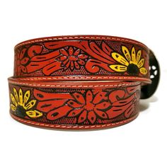 EMBOSSED LEATHER BELT  FOR WOMEN BUCKLE SOLD SEPARATELY ✨✨This leather belt for women is a dream accessory; a versatile piece you'll love and wear forever. Sumptuous LEATHER in rich brown tones is embossed with flowers. ✨✨Belts  are listed in sizes and  their  measurement in inches  and refers only to the leather strap (not including the buckle)•Made of GENUINE LEATHER and has a metal buckle.•HANDMADE  with love and care with help of  talented Mexican artisans for an authentic look.•Features sna Traditional Leather Belt With Concho, Artisan Embroidered Adjustable Belts, Adjustable Artisan Embroidered Belt, Rustic Hand Tooled Adjustable Belts, Handmade Bohemian Belt Buckles As Gift, Adjustable Hand-tooled Leather Belt, Traditional Adjustable Brown Belt Buckles, Adjustable Brown Traditional Belt Buckles, Handmade Adjustable Western Belt Buckles