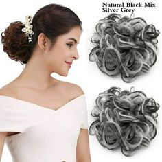 Add Volume, Color, Texture and Length to Your Own Hair Instantly: Our Selection of Hair Wrap and Scrunchie Hairpieces for Women Offer the Easiest Way to Add Instant Style, Texture, Volume and Drama to Your Own Hair. Simply Wrap the Hairpiece Around Your Own Secured Hair, And Create a Fun And Flirty New Look in Just Minutes. Perfect for All Hair Types. Specification: Pack of 1PCS Product description: 100% Synthetic Fiber: Completely Natural, Soft and Comfortable to Wear. Washable But don't Use Cu Scrunchie Updo, Bun Hair Piece, Hairpieces For Women, Ponytail Hair Extensions, Messy Bun Hairstyles, Elastic Hair Ties, Messy Hairstyles, Hair Piece, Bun Hairstyles