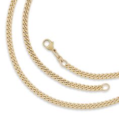 Ideal to have in your jewelry collection for displaying a significant charm or pendant, the artfully crafted Heavy Curb Chain is available in both sterling silver and 14K gold. A curb chain features links that lie flat and then are twisted together to int Metal Curb Chain Jewelry, Yellow Gold Metal Jewelry With Curb Chain, Yellow Gold Curb Chain Jewelry, Gold-tone Metal Jewelry With Curb Chain, Gold-tone Curb Chain Necklace, Heavy Chain, James Avery, Chains For Men, Chain Styles