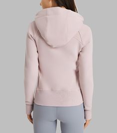 Experience unparalleled comfort and style with our FlexFit Performance Women's Hoodie, meticulously designed to meet the demands of an active lifestyle. This lightweight activewear jacket offers exceptional flexibility and breathability, ensuring you stay comfortable whether you're in the midst of a workout or going about your daily activities. Its sleek, modern fit enhances your performance while maintaining a stylish look. Perfect for the gym, running errands, or lounging at home, the FlexFit Athleisure Fleece Hooded Jacket With Ribbed Cuffs, Fleece Hooded Jacket With Ribbed Cuffs For Athleisure, Functional Sports Hoodie With Ribbed Cuffs, Functional Hoodie With Adjustable Hood For Workout, Functional Activewear With Adjustable Hood For Gym, Functional Sports Hoodie With Adjustable Hood, Sporty Hooded Activewear With Kangaroo Pocket, Functional Sweatshirt For Light Sports In Winter, Sporty Gym Activewear With Kangaroo Pocket