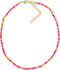 Pink Beaded Necklaces With Heart Beads, Pink Beaded Necklaces With Heart-shaped Beads, Pink Heishi Beads Necklace, Pink Heishi Beads Necklace With Tiny Beads, Orange Letter Beads For Beach, Adjustable Pink Colorful Beaded Choker, Adjustable Pink Beaded Choker, Adjustable Pink Choker With Colorful Beads, Pink Beaded Choker With Round Beads