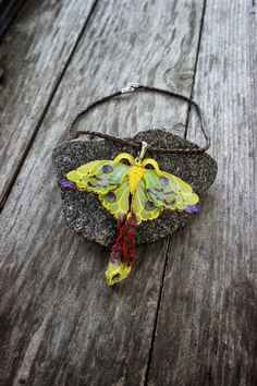 The Wonderful yellow-green luna moth jewelry. The Actias luna moth making it one of the largest moths in North America. This perfect boho jewelry made of polymer clay. You will get the pendant with the leather cord, so please, choose the length. The size of the butterfly is 3.14 * 3.14 inch You will like this summer jewelry! Moth Jewelry, Butterfly Boho, Large Moth, Moth Pendant, Necklace Butterfly, Luna Moth, Polymer Clay Pendant, Green Jewelry, Summer Jewelry