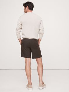 Cool and crisp even in the warmest weather, our signature linen shorts are crafted with 100% linen, a fabric we love for its ability to stay breathable and soft even in heat and humidity.  Mid-rise, slim leg.  Zip fly with button closure.  Front and back pockets.  Unlined.  Mid-rise, straight leg.  Inseam: Regular 7" Model: Size 32, 6'2" (188cm). Linen Bermuda Shorts With Built-in Shorts And Relaxed Fit, Spring Linen Bermuda Shorts With Short Inseam, Linen Shorts With Short Inseam For Spring, Casual Fitted Linen Bermuda Shorts, Fitted Linen Bermuda Shorts, Fitted Linen Bermuda Shorts Casual, Fitted Linen Bermuda Shorts Casual Style, Spring Linen Shorts With Short Inseam, Casual Linen Shorts For Spring