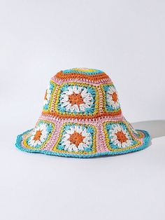 Stay stylish and protected this summer with our Boho Chic Color Block Straw Hat. Made with trendy color blocking for a bohemian touch, this bucket hat is the ultimate accessory. Shield yourself from the sun while staying fashion-forward. Color : Multicolor Style : Boho Type : Straw Hat Material : Paper Size Crown Length one-size 58 58 Summer Accessories, Style Boho, Trendy Colors, Straw Hat, Teal Blue, Paper Size, This Summer, Boho Chic, Color Blocking