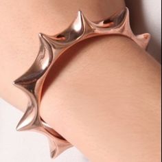 Brand New Pamela Love Rose Gold Sun Spiked Bracelet. Sold Out Everywhere! Arrowhead Bracelet, Spiked Jewelry, Studded Bracelet, Spike Bracelet, Brass Cuff Bracelet, Brass Cuff, Love Jewelry, Pamela Love, Gold Sun