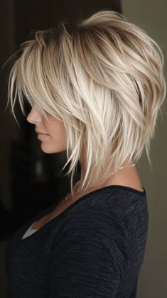 27 Stunning Layered Stacked Bob Haircut Ideas You Need to Try Right Now Layered Stacked Bob Haircut, Choppy Layered Bob, Bob Haircut Ideas, Trendy Nail Designs, Haircuts For Medium Length Hair, Stacked Bob, Stacked Bob Haircut, Hair Specialist