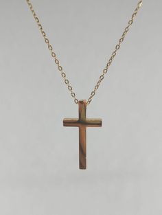 Lovely little 18k gold plated titanium steel Christian cross pendant with necklace. Rose Gold Stainless Steel Pendant Jewelry, Rose Gold Stainless Steel Pendant, Rose Gold Stainless Steel Clavicle Chain Charm Necklace, Rose Gold Stainless Steel Clavicle Charm Necklace, Dainty Yellow Gold Stainless Steel Necklaces, Rose Gold Stainless Steel Clavicle Chain Necklace, Dainty Yellow Gold Stainless Steel Necklace, Minimalist Cross Pendant Necklace With Clavicle Chain, Minimalist Cross Pendant Necklace With Adjustable Chain