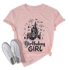 PRICES MAY VARY. Material: Birthday girl shirt soft comfortable fit lightweight, classic fit, double-needle sleeve and bottom hem. Feature: Magical castle shirt, simple magic shirt, happy birthday t shirt,birthday party shirt, birthday squad crew t shirts for women. perfect gift for your family- walt world, epcot, animal kingdom and hollywood studios. Occasion: Perfect for birthday girl and squad, trip, holiday, party,the perfect birthday gift for a loved one or your friends! Gifts: A good gift Magic Kingdom Birthday Shirt, Disney Birthday Shirt For Women, Magic Kingdom Shirt Ideas, Birthday Girl Tshirt, Disney World Birthday, Cute Birthday Party, Simple Magic, Birthday Party Shirts, Disney Trip Outfits