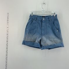 - Brand: Bdg - Color: Blue - Category: Women Women's Clothing Shorts - Style: Cut-Off - Size Type: Regular - Size: M - Department: Women Blue Cotton Jean Shorts With Pockets, High Rise Faded Cotton Bottoms, High Rise Washed Cotton Shorts, Relaxed Fit Washed Blue Bottoms, High Rise Washed Blue Cotton Bottoms, Blue Jean Shorts With Pockets For Summer, High Rise Blue Relaxed Fit Bottoms, Trendy Washed Blue Shorts, Light Blue Jean Shorts With Pockets