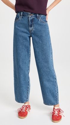 Levi's Baggy Dad Jeans | Shopbop Ankle Length Jeans Outfits, Levis Outfit, American Workwear, Dad Jeans, Denim Trends, Levi Jeans 501, Jean Top, Best Jeans, Mode Inspiration