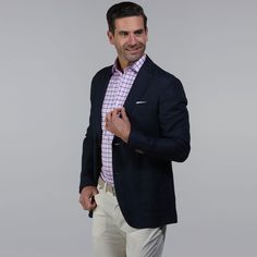 The versatile Semi-Spread Collar Polo. Woven for comfort and designed for style. This shirt pairs a formal semi spread dress collar with an extra comfortable, 4-way stretch, short-sleeved polo. The semi-spread collar has all the benefits of our ever popular English spread collar with a streamlined size and built to accommodate a larger tie knot Throw a sweater on over it or a tie and jacket to be comfortable for work, a date or zoom call. Get all the upside of a formal collar without the discomf Fitted Polo Collar Shirt For Semi-formal Occasions, Navy Cotton Blazer For Formal Occasions, Formal Short Sleeve Blazer For Spring, Formal Spring Blazer With Short Sleeves, Formal Spring Short Sleeve Blazer, Fitted Short Sleeve Business Blazer, Short Sleeve Fitted Blazer For Business Casual, Formal Short Sleeve Spring Blazer, Fitted Short Sleeve Blazer For Business