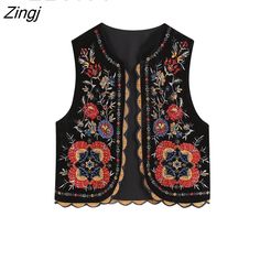 Shipping: Worldwide Express Shipping AvailableDelivery time: 7-15Days Fast ShippingReturns: Fast refund, 100% Money Back Guarantee.Brand Name: ZEVITYDecoration: EmbroideryAge: Ages 35-45 Years OldThickness: STANDARDMaterial: VelvetStyle: Indie FolkHooded: NoOrigin: Mainland ChinaCN: JiangsuPattern Type: FloralSleeve Length(cm): SleevelessOuterwear Type: JacketsGender: WOMENRelease Date: SS2022Clothing Length: ShortType: SlimItem Type: Outerwear & CoatsPlace Of Origin: China (Mainland)Model Numbe Velvet Waistcoat, Hippie Mode, Velvet Cardigan, Velvet Vest, Mode Hippie, Velvet Texture, Embroidered Velvet, Cardigan Casual, Embroidery Top