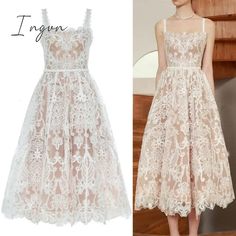 Ingvn - Boho Woman Dresses 2023 Summer Embroidery Runway Backless Sexy Party Dress Beach Sleeveless Embroidery Runway, Sundress Women, Boho Woman, Dresses 2023 Summer, Summer Embroidery, Fall Winter Dresses, Woman Dresses, Dresses Chiffon, Dresses 2023