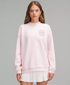 Heavyweight Fleece Pullover *Tennis Club | Women's Sweaters | lululemon Christmas List Inspo, Daily Uniform, Lululemon Pink, Tennis Club, Tennis Clubs, Casual Preppy Outfits, Needful Things, Junior High, Shop Sweatshirts