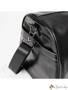 BirdinBag - Stylish Travel Bag: Large & Versatile Black Sports and Casual Luggage Stylish Travel Bag, Pu Leather Bag, Save The Planet, Black Pattern, Luggage Bags, Travel Bag, Travel Bags, Leather Bag, Pu Leather